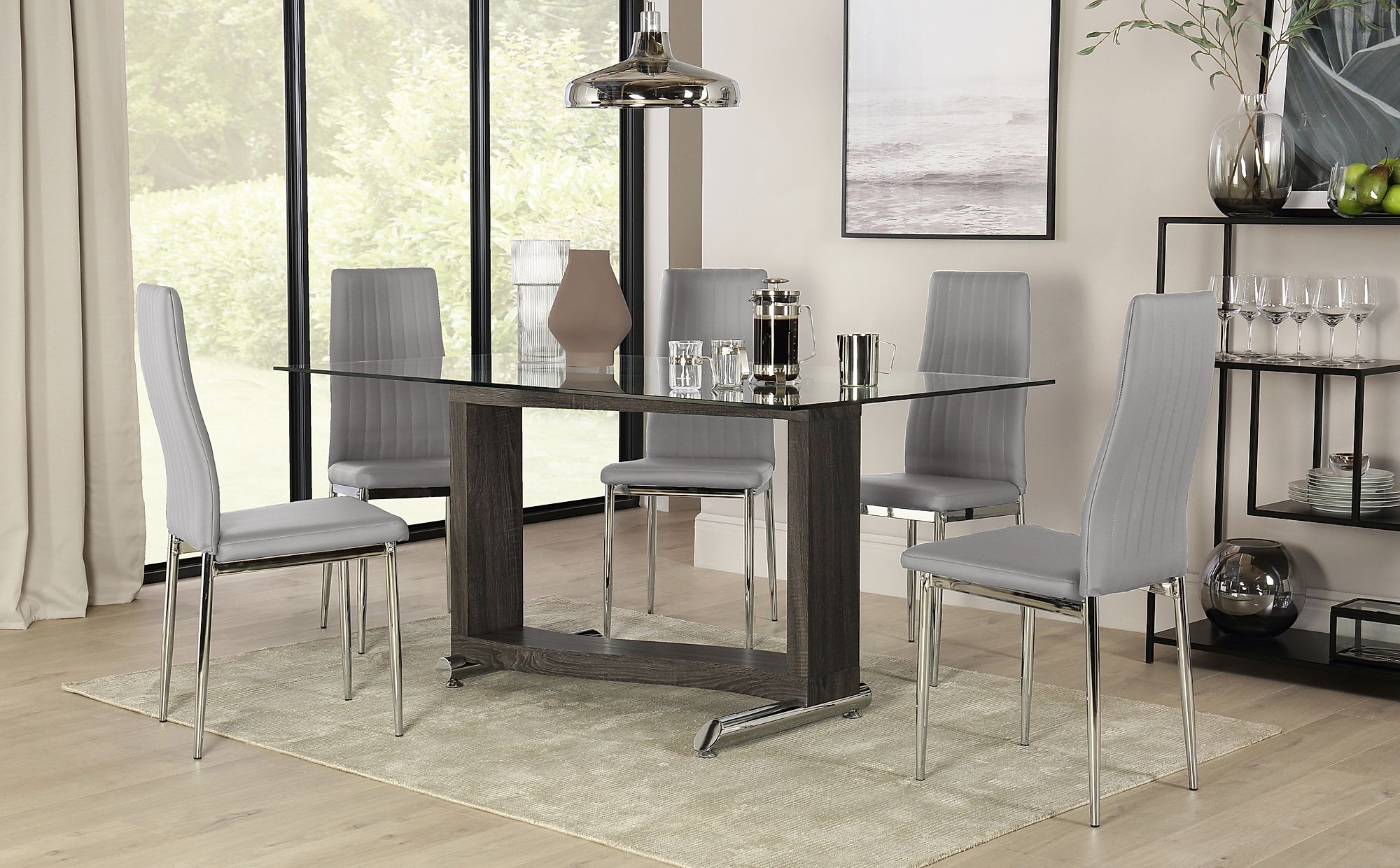 ash grey dining room table