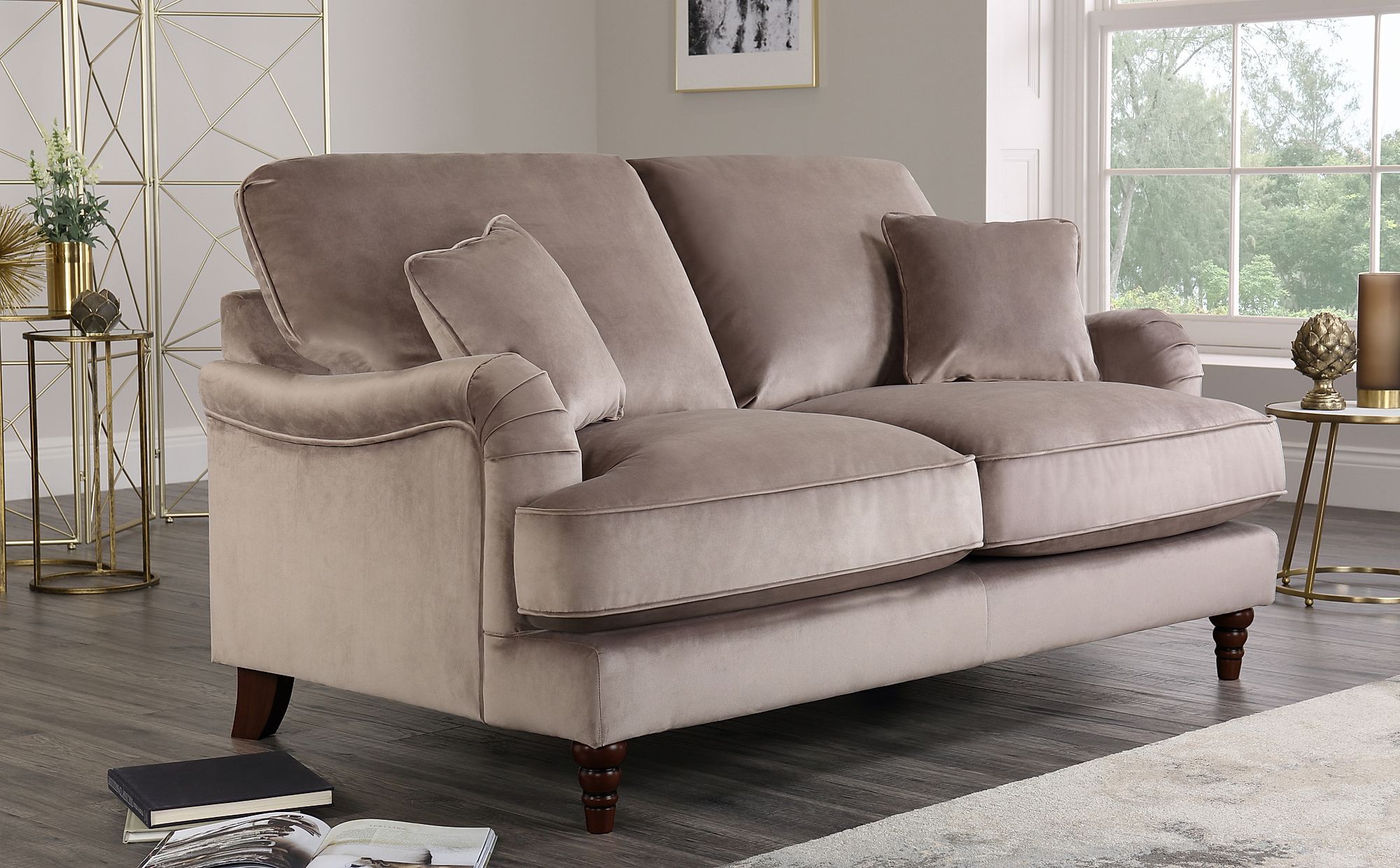 mink 2 seater sofa bed