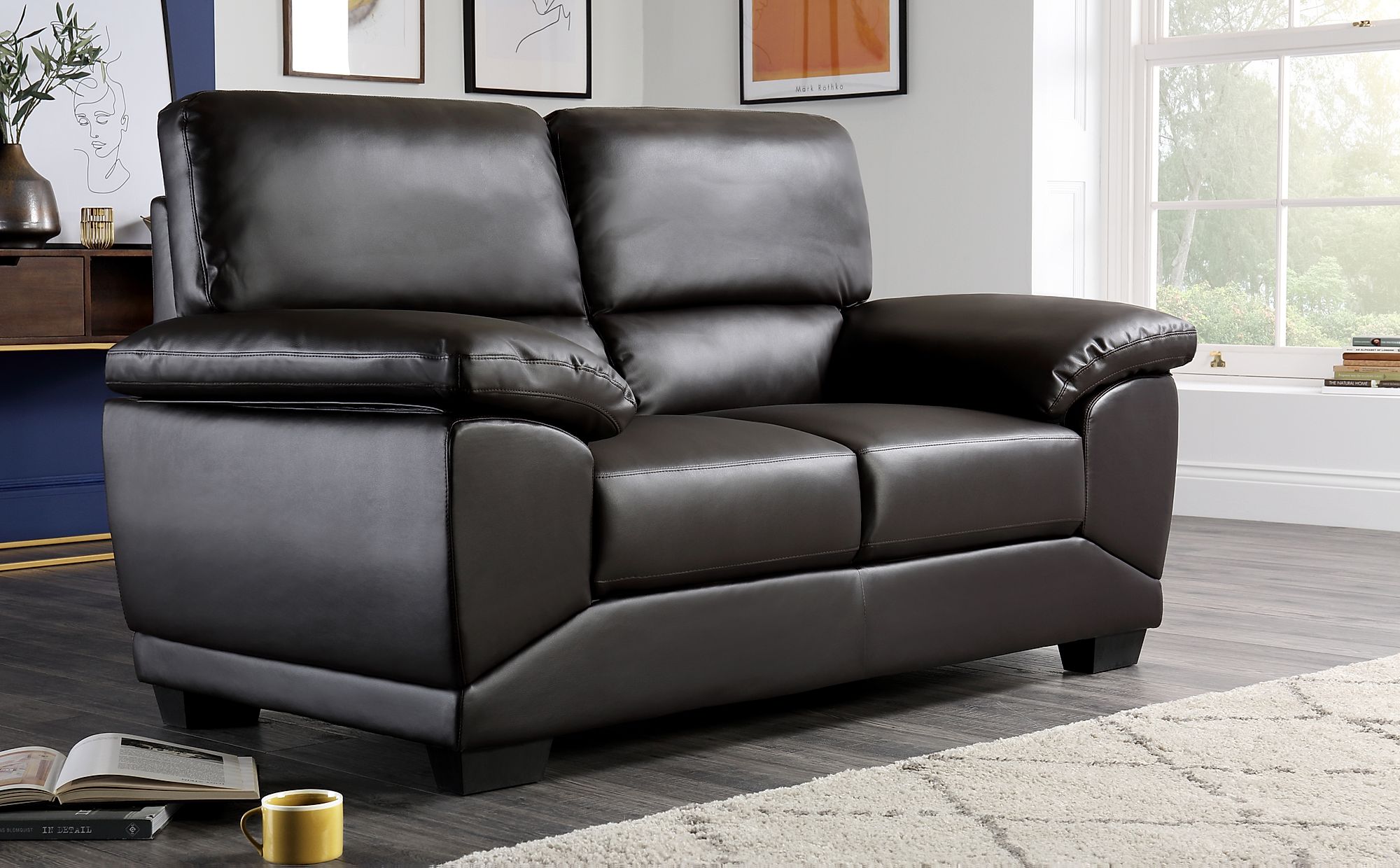 oregon brown leather sofa