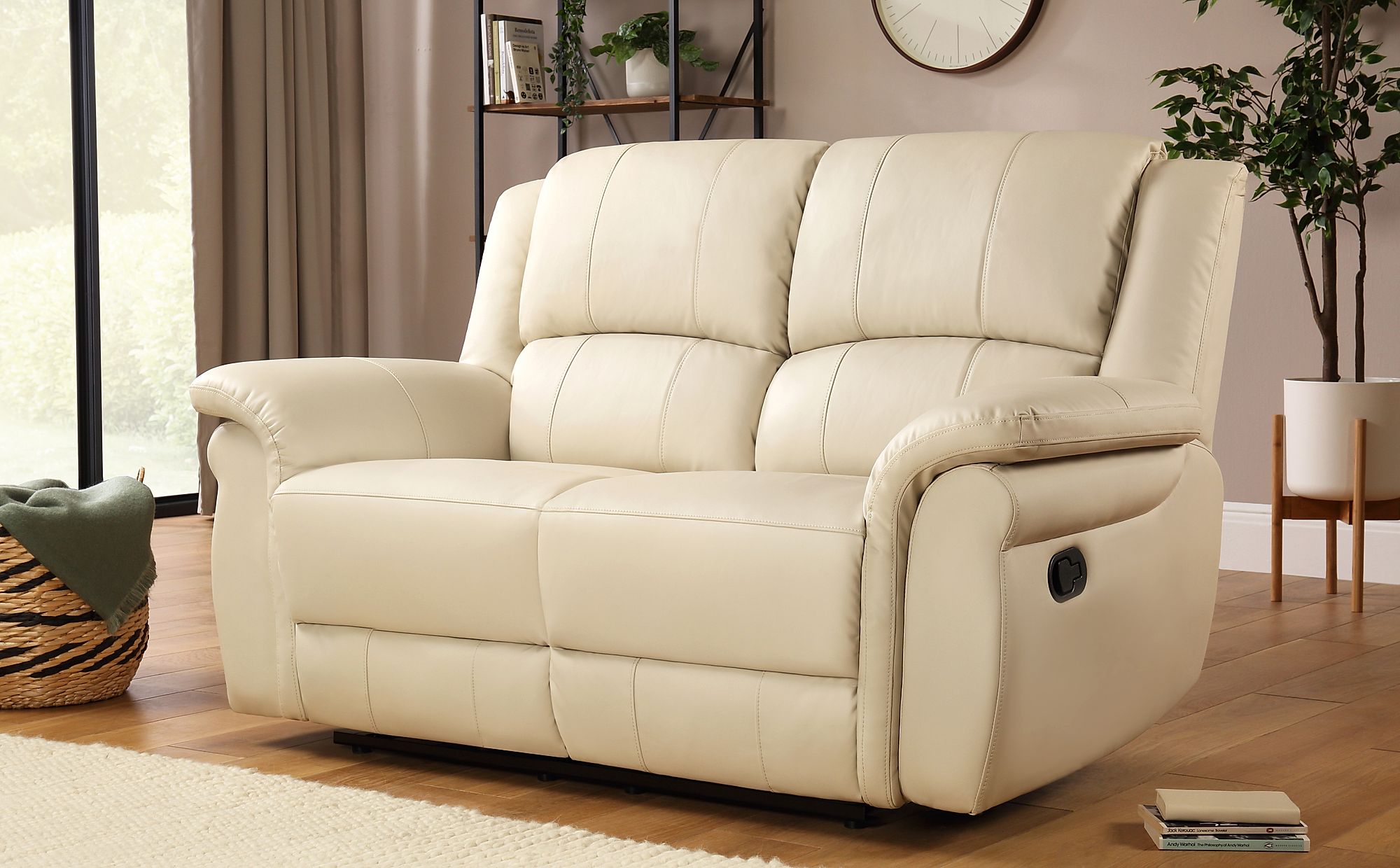 leather 2 seater recliner sofa for sale