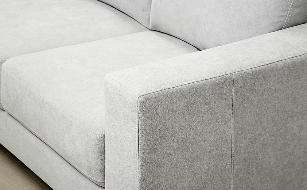 Baltimore dove grey corner outlet sofa