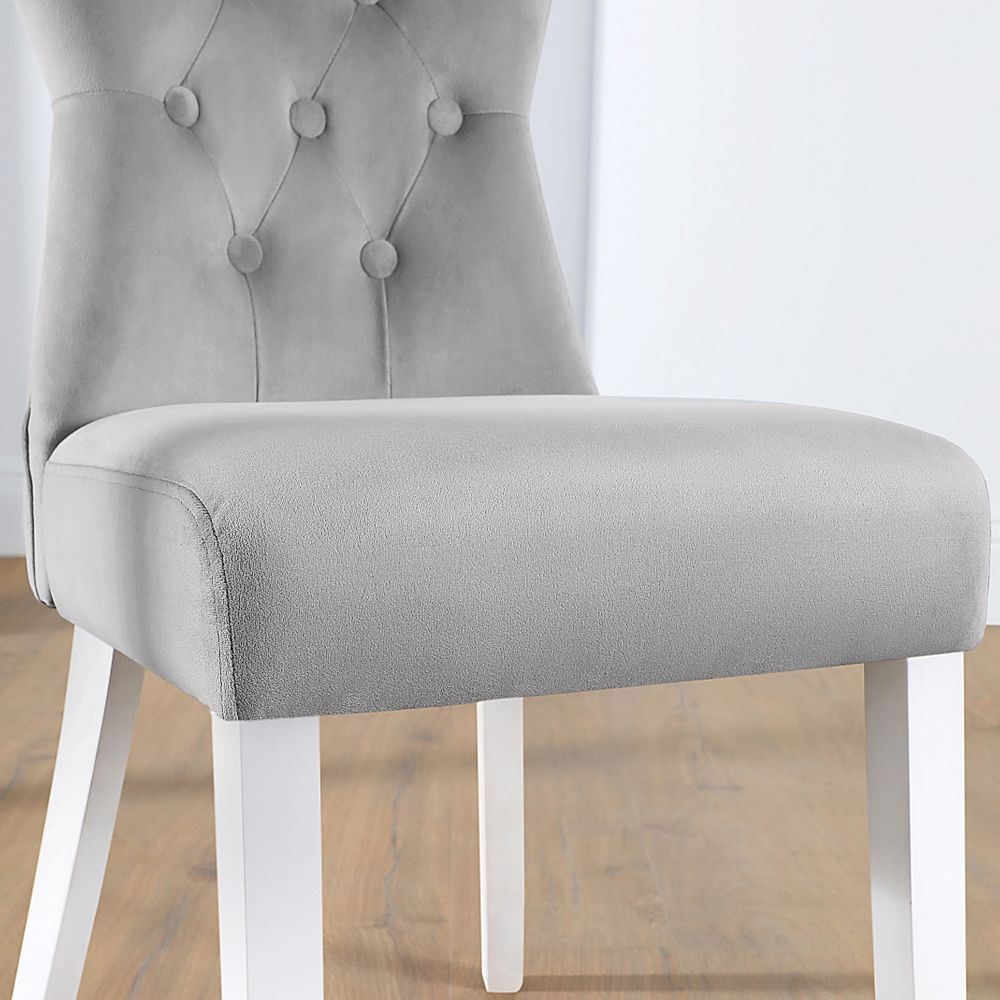 Grey and white deals chair