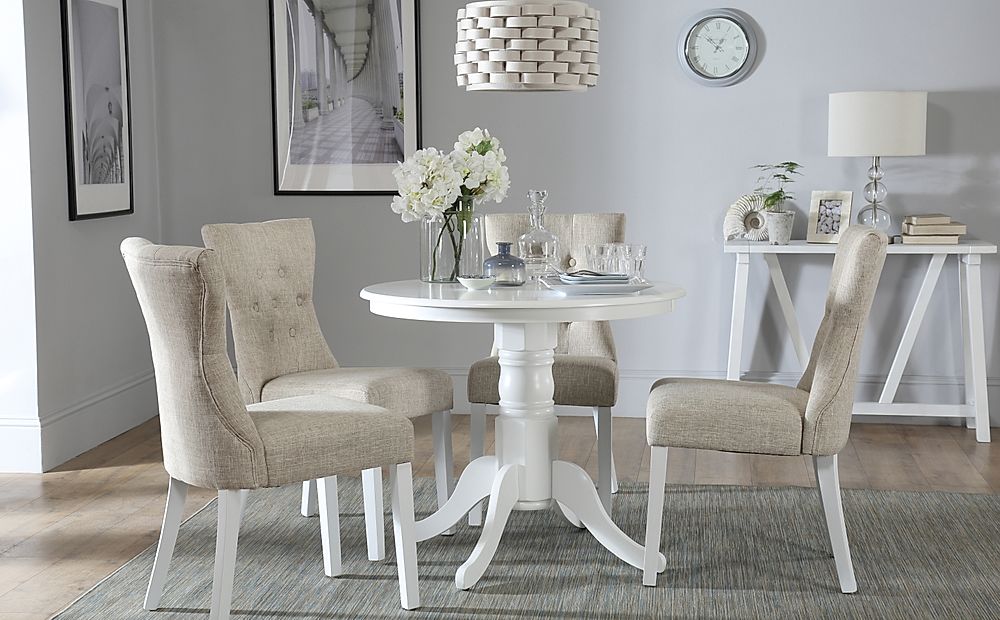 White Washed Dining Room Table And Chairs