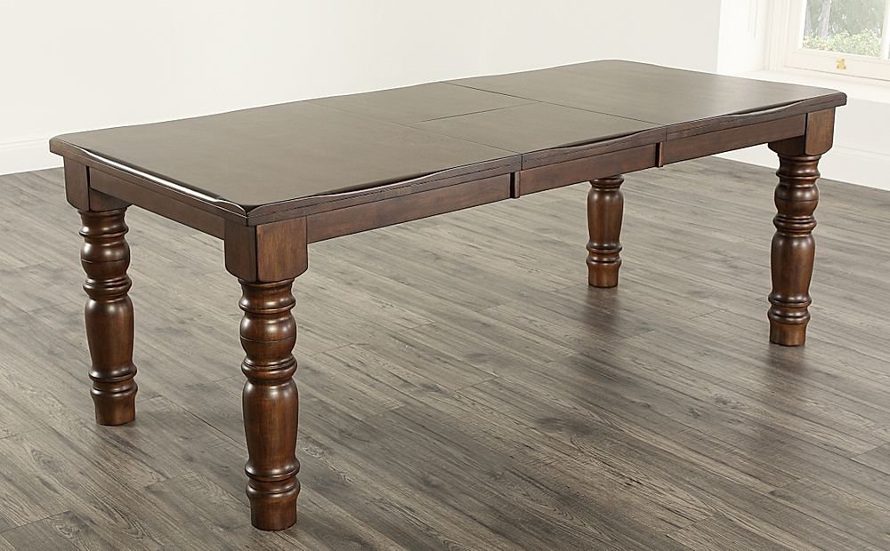 dark wood antique dining table