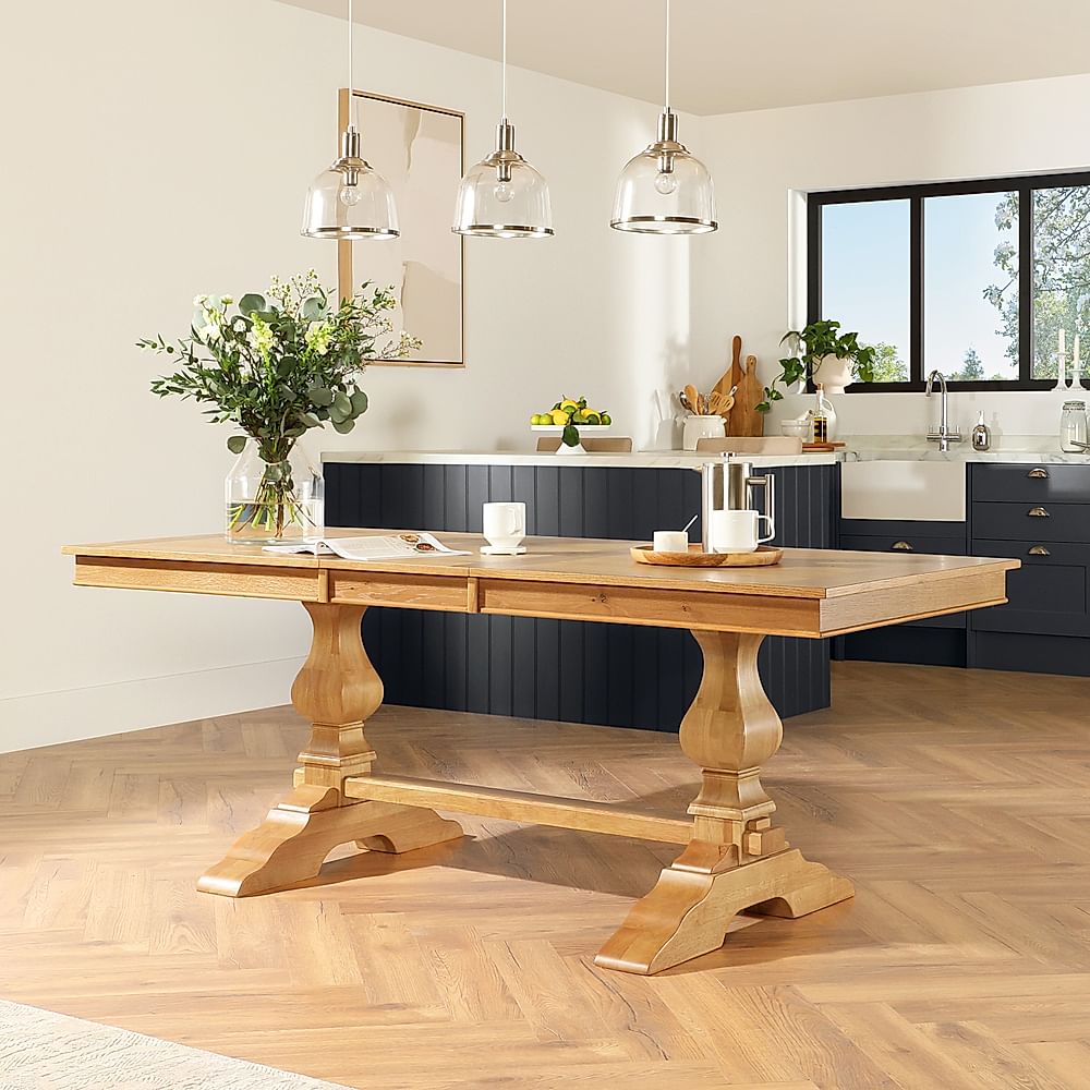 cavendish oak extending dining table