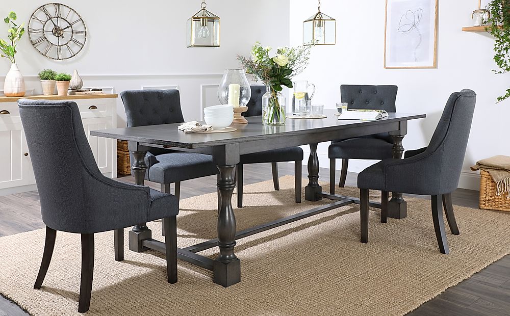 round slate dining room table