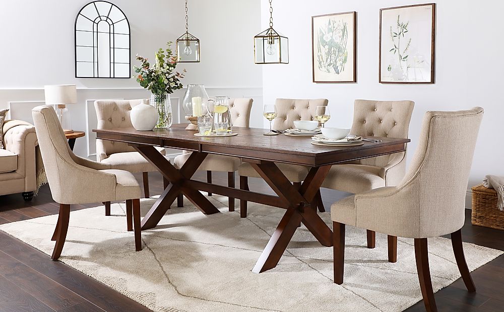 Dining Room Table With Fabric Chairs