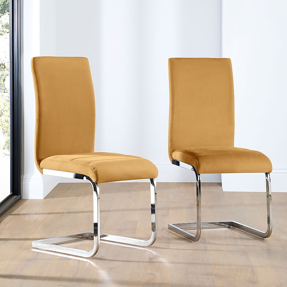 Mustard leather dining chairs hot sale