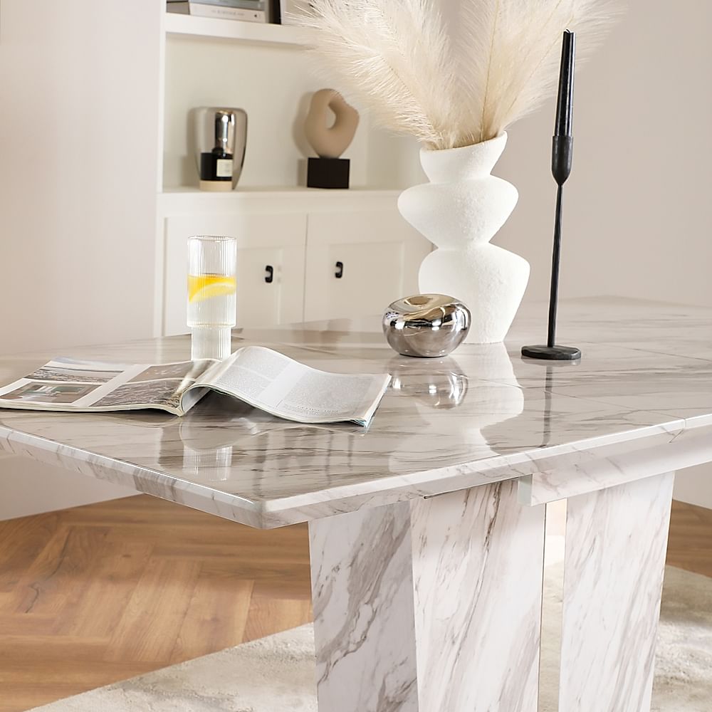 Vienna grey marble dining shop table