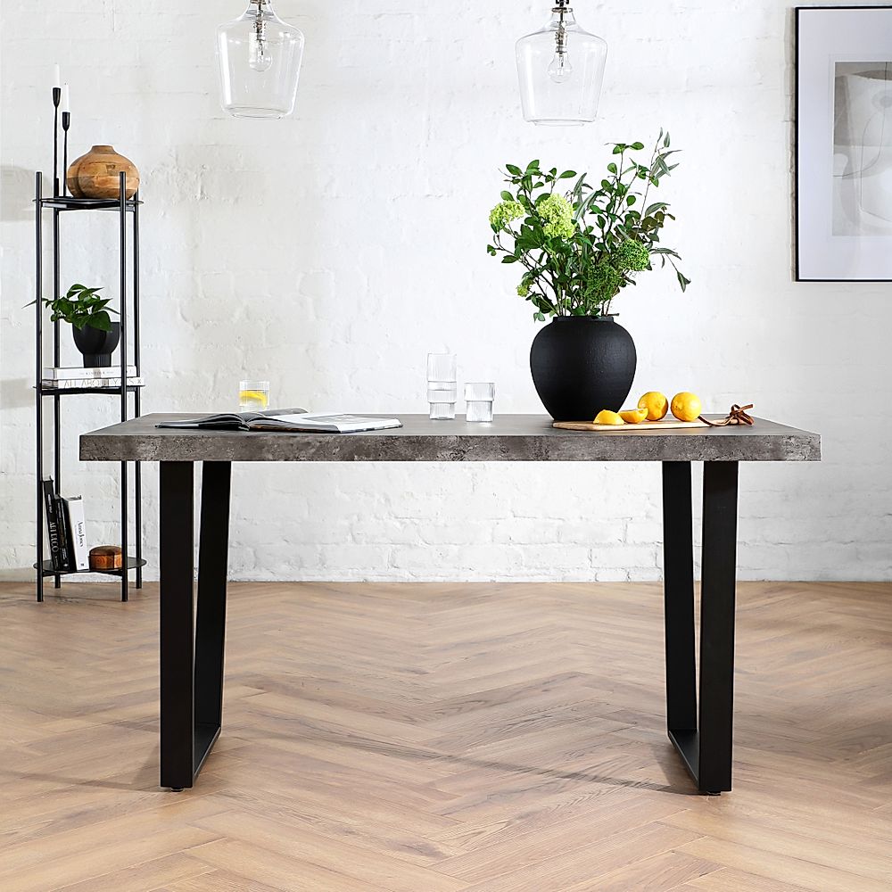 addison concrete dining table