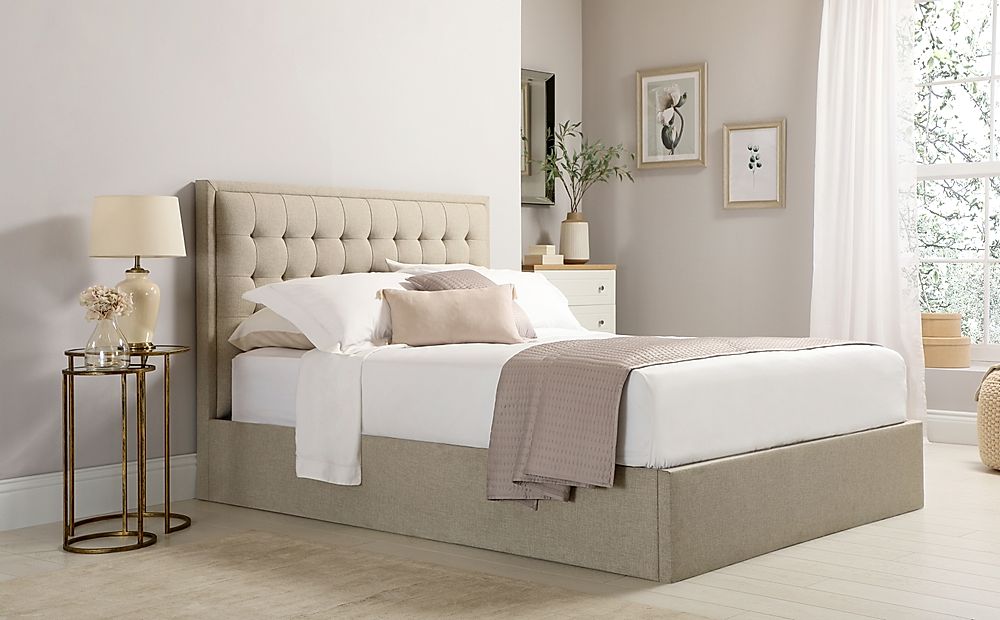 double ottoman bed with mattresses