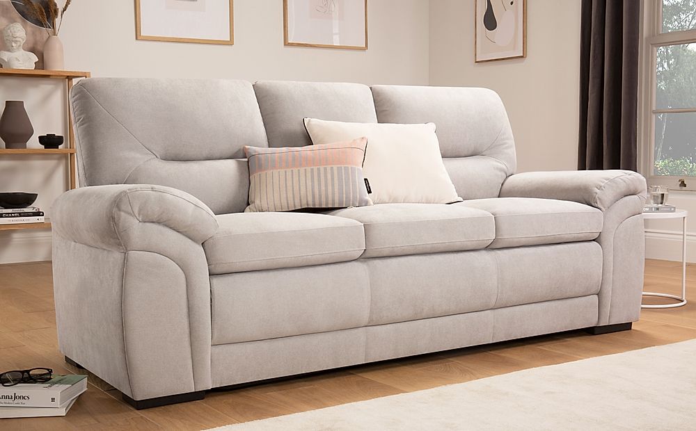 bromley grey leather sofa