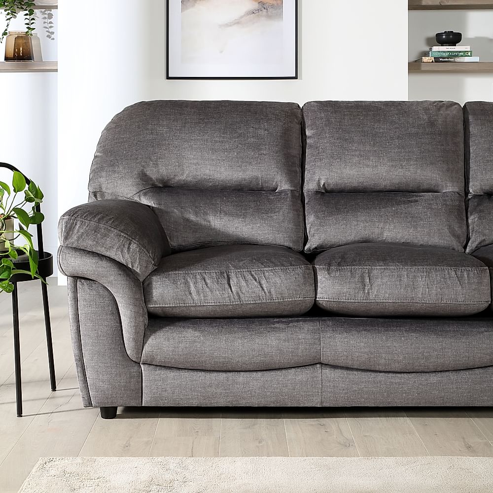 Anderson 3 Seater Sofa, Grey Aura Velvet Only £649.99