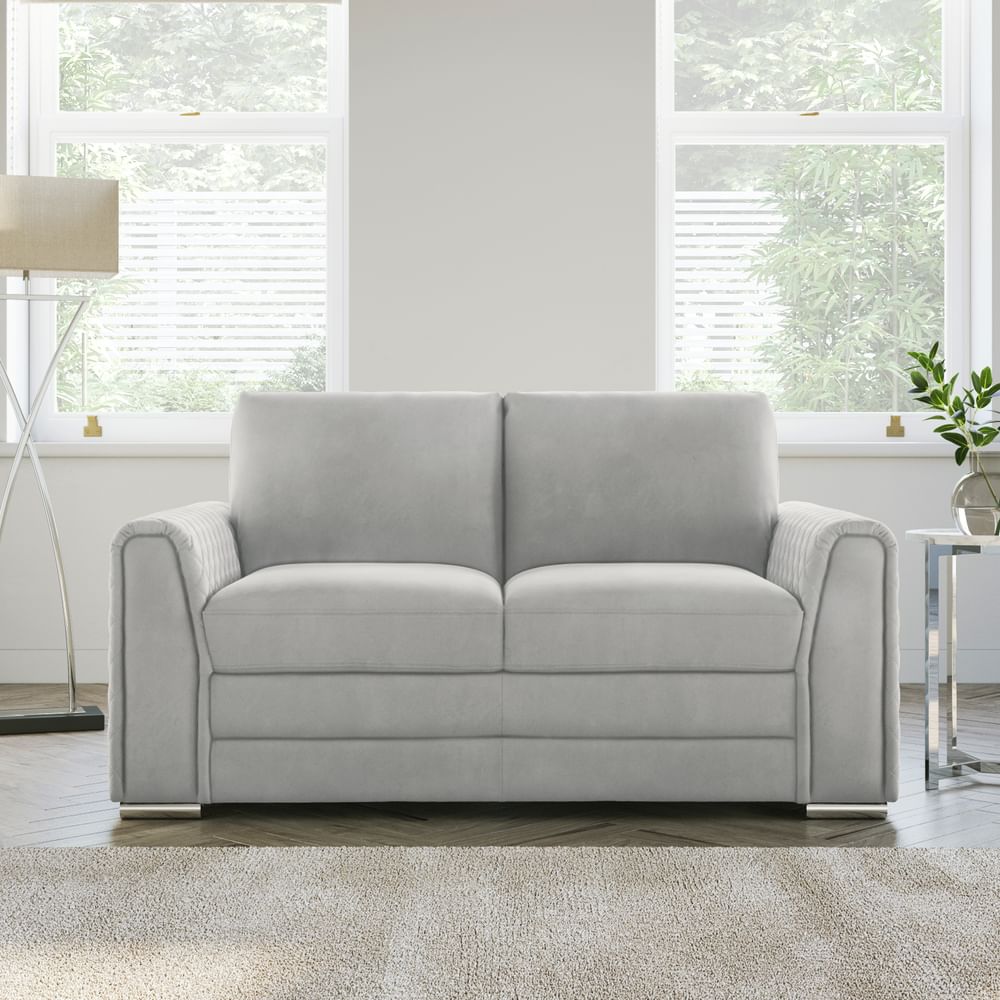 Grey microfiber deals couch