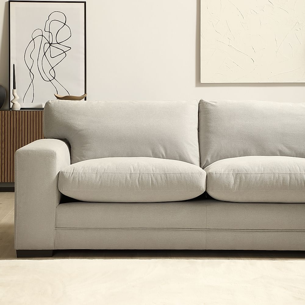 White down on sale filled sofa