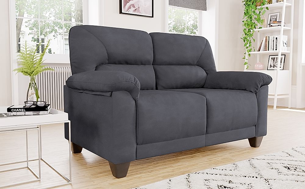 Austin Small 3 2 Seater Sofa Set Slate Grey Classic Plush Fabric Only 799.98 Furniture Choice