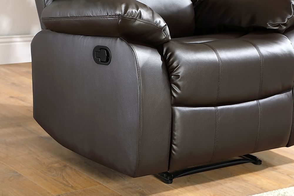 Dakota Recliner Armchair, Brown Classic Faux Leather Only £299.99