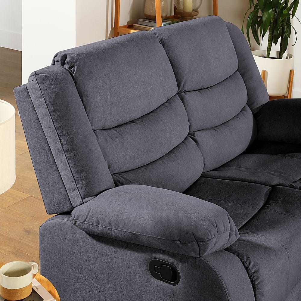 Sorrento 2 Seater Recliner Sofa, Slate Grey Classic Plush Fabric Only  £649.99