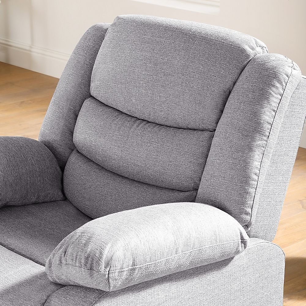 Sorrento Recliner Armchair, Slate Grey Classic Plush Fabric Only