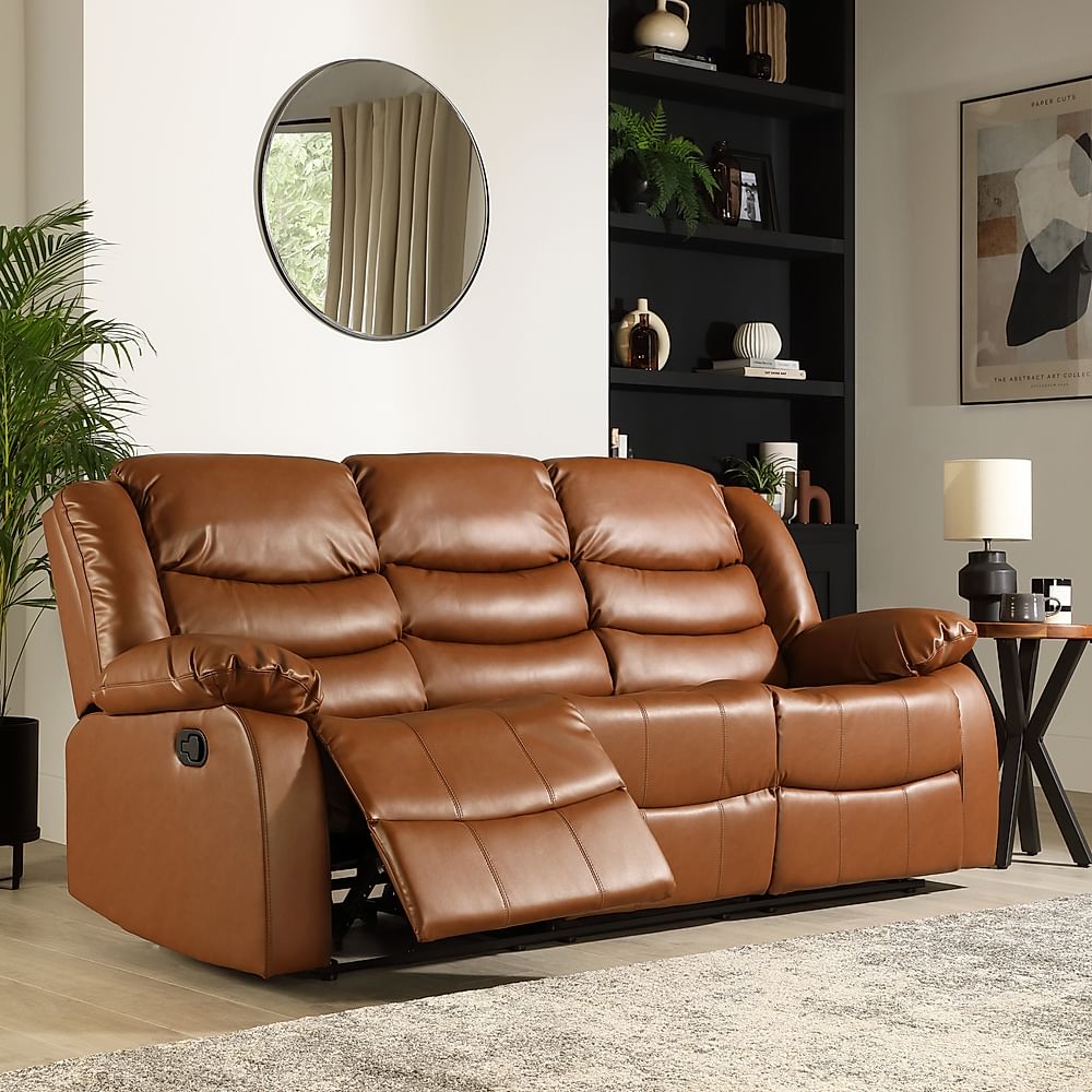 Seater Brown Leather Recliner Sofa | vlr.eng.br