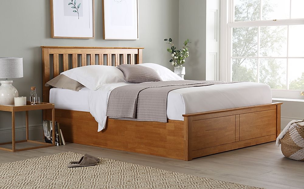 kingsize ottoman bed with mattress