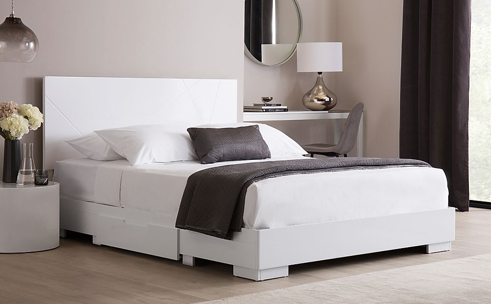 alpine high gloss white bedroom furniture