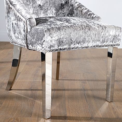 Dressing table online chair silver legs