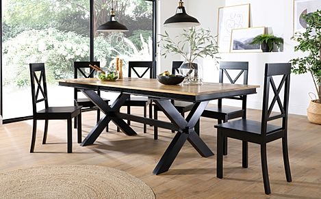 large black dining table