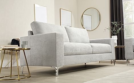 Baltimore dove grey corner outlet sofa