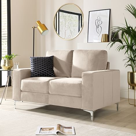 Baltimore 2 Seater Sofa, Champagne Classic Velvet