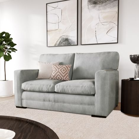 Arden 2 Seater Sofa, Grey House Plush Fabric