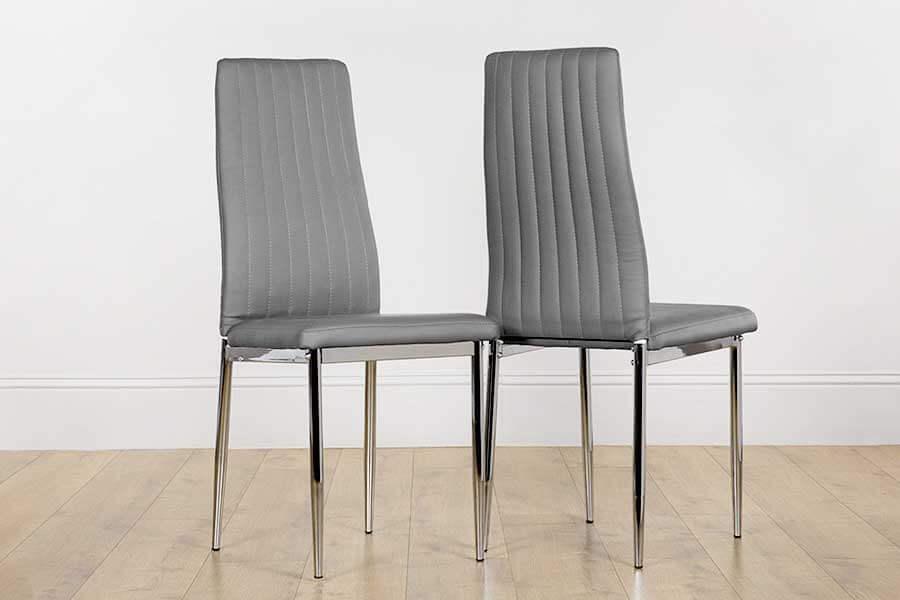 Grey Leather Dining Chairs | Furniture Choice
