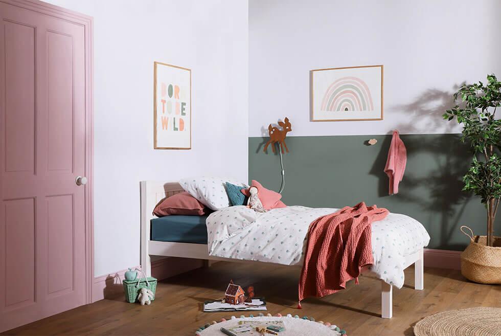 Green And Pink Kids Room - Search Q Tropical Pink And Green Bedroom Tbm