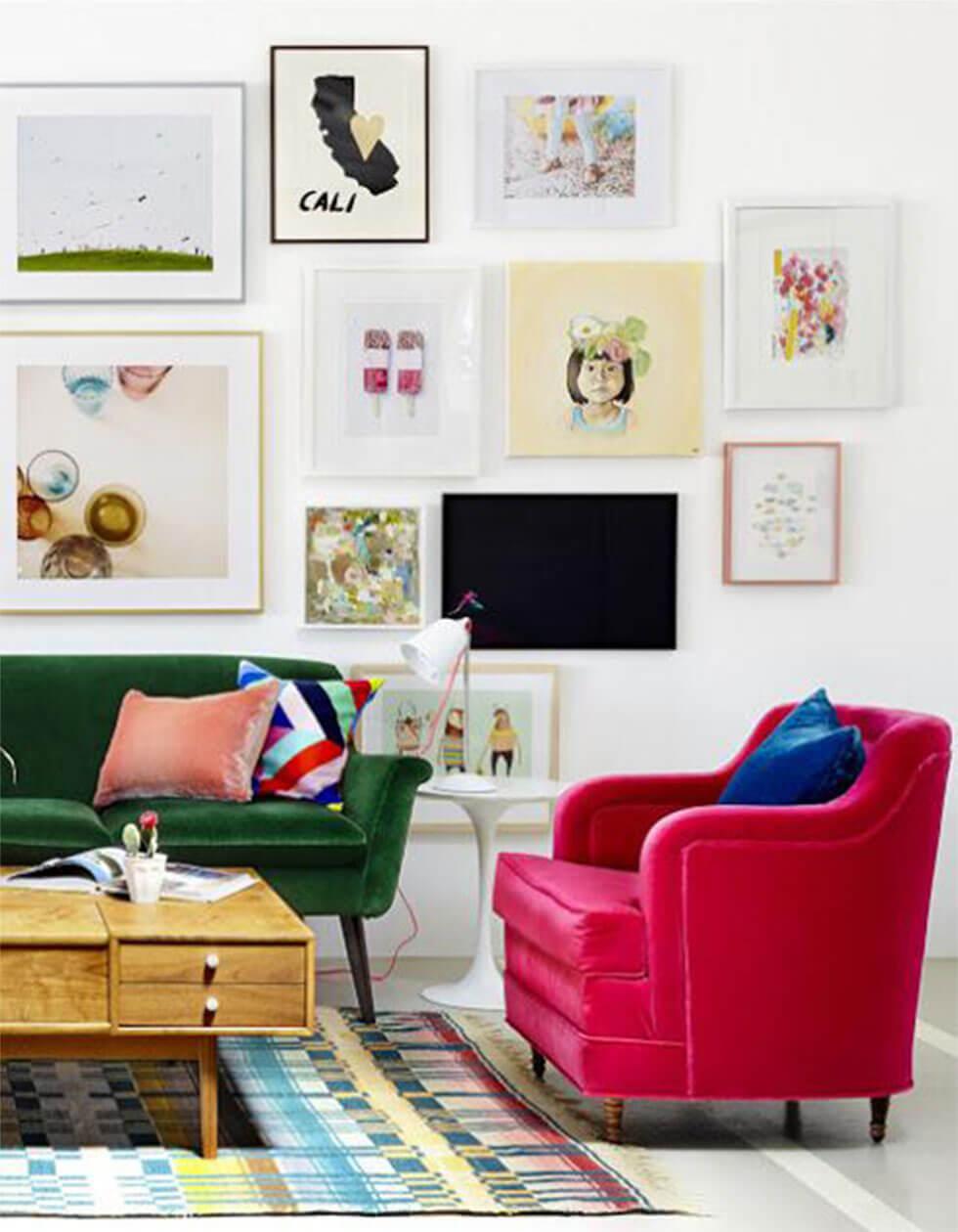 9 Chic Ideas To Style A Feature Wall In The Living Room