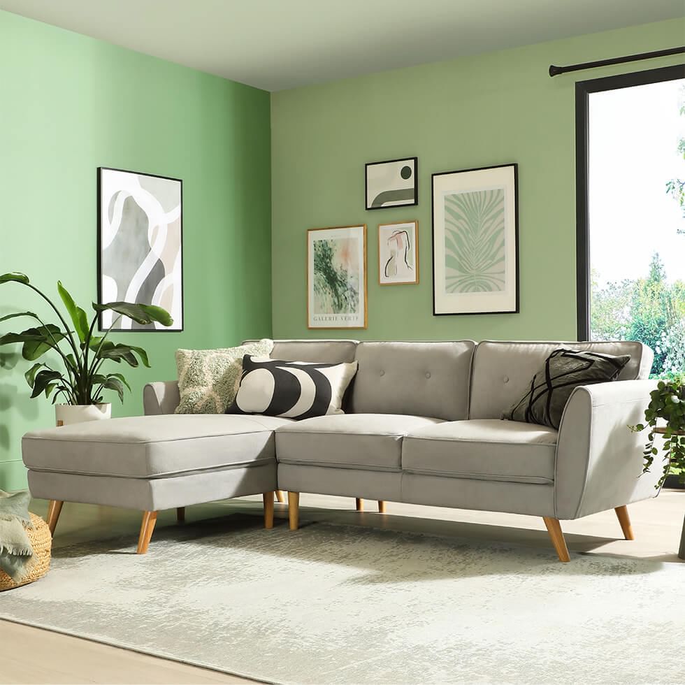 Use pastel tones on the walls to brighten up a living room