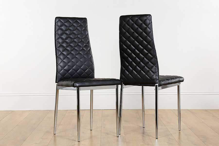 Black Leather Dining Chairs | Furniture And Choice
